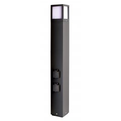 Energieverteiler Facado IP54 1m, max. 20W, E27, dunkelgrau, 220-240V/AC