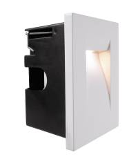 LED Wandeinbaustrahler Yvette II W, wei�, asymmetrisch, LED warmwei� 3000K, 3,6W, IP65