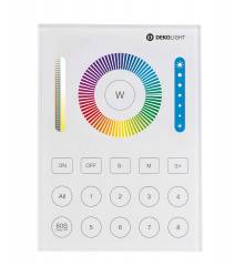 RF-smart, Wandfernbedienung, wei�, 8 Zonen, Single/CCT/RGB/RGBW/RGB+CCT, batteriebetrieben