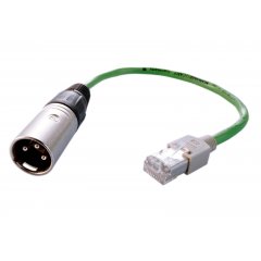 DMX Adapterkabel CAT5 auf DMX XLR Stecker, IP20