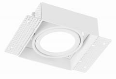 Wei�er Alu Kardaneinsatz ohne Rahmen f�r Modular Sytsem COB, L=178mm