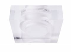 KapegoLED, Acrylring quadratisch 90x90mm, COB 68, M58, Acryl, klar / satiniert,