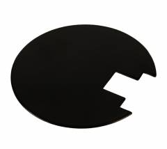 Abdeckung Hinten Schwarz f�r Serie Uni II Mini Schwarz, Durchmesser=70mm x H�he 0,8mm