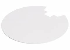 Zubeh�r, Abdeckung Hinten Wei� f�r Serie Uni II Max, H�he: 0,6 mm