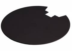 Abdeckung Hinten Schwarz f�r Serie Uni II Max Schwarz, HxD= 0,6x117mm