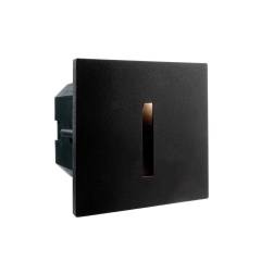 Abdeckung linear f�r Light Base II COB Outdoor Wandeinbauleuchte 100x100mm, schwarz