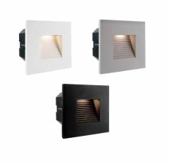 Abdeckung Stufe f�r Light Base II COB Outdoor Wandeinbauleuchte 100x100mm, wei�/schwarz/silbergrau