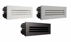 Abdeckung Gitter f�r Light Base III COB Outdoor Wandeinbauleuchte 250x90mm, wei�/schwarz/grau