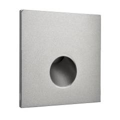 Eckige Abdeckung Auge f�r Alwaid II Wandeinbauleuchte 75x75mm, alu