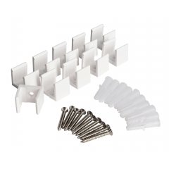 Montageklammern Set 10 St. f�r 230V LED Stripe, Kunststoff, IP65