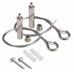 Seilabh�ngung f�r Tri Proof Basic Feuchtraumwannenleuchten, 3m Edelstahlseil