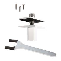 Montagesatz f�r Tischleuchte Office Three in verkehrswei� RAL 9016