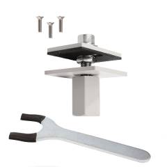 Montagesatz f�r Tischleuchte Office Three in wei�aluminium RAL 9006