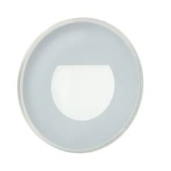 Runde Abdeckung Glas f�r Alwaid II Wandeinbauleuchte 75x75mm, alu
