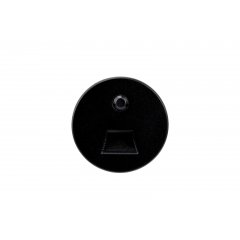 Abdeckung Round f�r Alwaid Pro Wandeinbauleuchte Motion, dreieckiger Lichtkegel, Schwarz �: 75mm
