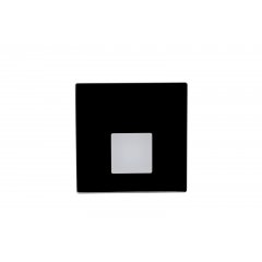 Abdeckung Square Glas f�r Alwaid Pro Wandeinbauleuchte, viereckiger Lichtkegel, Schwarz, Glas
