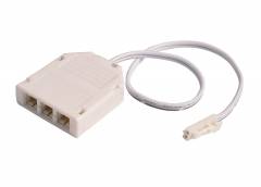 Zubeh�r MINI-AMP 3-fach Verteiler \(1x Stecker 3x Buchse\) 20cm 12V/24V max. 3A IP20 L�nge: 38mm