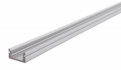 Aluminium U-Profil flach AU-01-08 Silber-matt, eloxiert, LxBxH 3000x14x7 mm