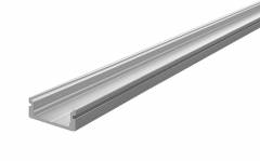 Reprofil AU-01-12 flaches U-Profil f�r 12 - 13,3 mm LED Stripes, Silber-matt, eloxiert, 1000 mm