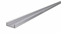 Aluminium U-Profil flach AU-01-15 Silber-matt, eloxiert, LxBxH 3000x21x7 mm
