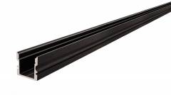 Reprofil AU-02-10 hohes U-Profil f�r 10 - 11,3 mm LED Stripes, Schwarz-matt, eloxiert, 2000 mm