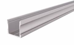 Aluminium U-Profil hoch AU-02-20 Silber-matt, eloxiert, LxBxH 3000x21,7x20 mm