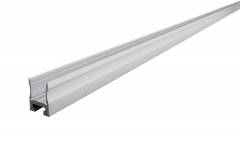 Nuten-Profil, U-hoch AU-03-12 f�r 12 - 13,3 mm LED Stripes, Silber-matt, eloxiert, 2000 mm