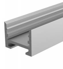 Aluminium Nuten-Profil, U-hoch AU-10-12 Silber, eloxiert 2000mm
