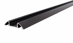 AM-01-10 flaches Unterbau-Profil f�r 10 - 11,3 mm LED Stripes, Schwarz-matt, geb�rstet, 2000 mm
