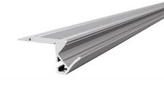Reprofil AL-01-10 Treppenstufen-Profil f�r 10 - 11,3 mm LED Stripes, Silber-matt, eloxiert, 3000 mm