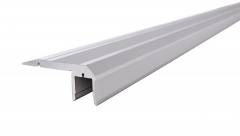 Reprofil AL-02-10 Treppenstufen-Profil f�r 10 - 11,3 mm LED Stripes, Silber-matt, eloxiert, 1000 mm