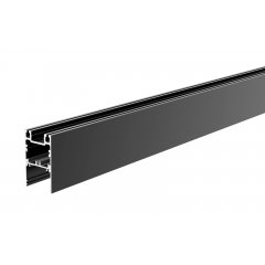 Leuchtenprofil PLANO ES, 62x38mm, schwarz mit LED-Tr�ger 2m Alu