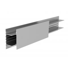 Leuchtenprofil PLANO BSH f�r Wandmontage, 85x38mm mit LED-Tr�ger