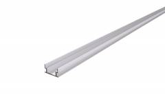 Aluminium IP-Profile, U-flach AU-04-12 Silber-matt, eloxiert, begehbar, LxBxH 2000x20x10 mm