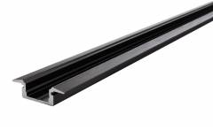 Reprofil ET-01-08 flaches T-Reprofil f�r 8 - 9,3 mm LED Stripes, Schwarz-matt, eloxiert, 2000 mm