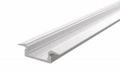 Reprofil ET-01-10 flaches T-Reprofil f�r 10 - 11,3 mm LED Stripes, Wei�-matt, 2000 mm