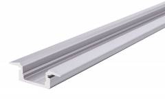Reprofil ET-01-10 flaches T-Profil f�r 10 - 11,3 mm LED Stripes, Silber-matt, eloxiert, 3000 mm