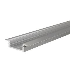 Reprofil ET-01-12 flaches T-Reprofil f�r 12 - 13,3 mm LED Stripes, Alu eloxiert, 2000 mm