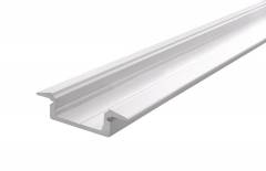 Reprofil ET-01-12 flaches T-Reprofil f�r 12 - 13,3 mm LED Stripes, Wei�-matt, 2000 mm