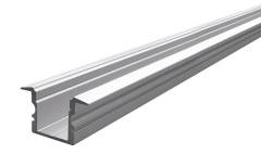 Reprofil ET-02-10 hohes T-Reprofil f�r 10 - 11,3 mm LED Stripes, Silber-matt, eloxiert, 2000 mm