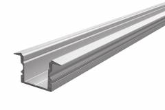 Reprofil ET-02-12 hohes T-Reprofil f�r 12 - 13,3 mm LED Stripes, Silber-matt, eloxiert, 2000 mm
