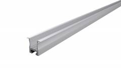 Nuten-Profil, T-hoch ET-04-12 f�r 12 - 13,3 mm LED Stripes, Silber-matt, eloxiert, 2000 mm