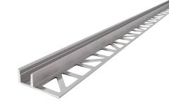 Aluminium Fliesen-Profil EL-01-08 Silber-matt, eloxiert, LxBxH 3000x36x11 mm