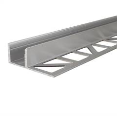 Fliesen-Profil EL-03-12 f�r 12 - 13,3 mm Silber, eloxiert, 2500 mm