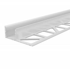 Aluminium Fliesen-Profil EL-03-12 Wei�, lackiert, LxBxH 2500x14x40 mm