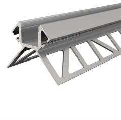 Fliesen-Profil Ecke au�en EV-02-12 f�r 12 - 13,3 mm Silber, eloxiert, 2500 mm