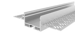 Aluminium Trockenbau-Profil, Wand-Decke EU-01-36 Silber, naturbelassen, LxBxH 3000x110x26,5 mm