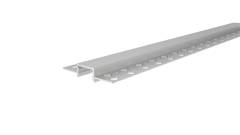 Alu Trockenbau-Profil EU-10-12, lineare Deckenbeleuchtung bis 12mm Stripebreite, silber, 3m