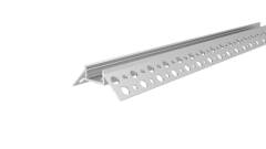 Alu Trockenbau-Profil EV-12-12, indirekte Eck-/Randbeleuchtung, max. 12mm Stripe, silber, 3m
