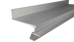 Alu Trockenbau-Profil, Decken-/Wandvoute EL-04-12 f�r indirekte Beleuchtung, silber natur, 3m